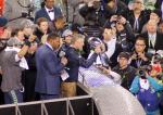 Coach Pete Carroll with the Lombardi Trophy