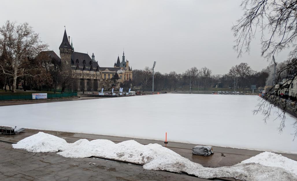 Budapest City Ice Rink, largest in Europe