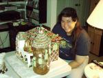Trina and I made a gingerbread castle!